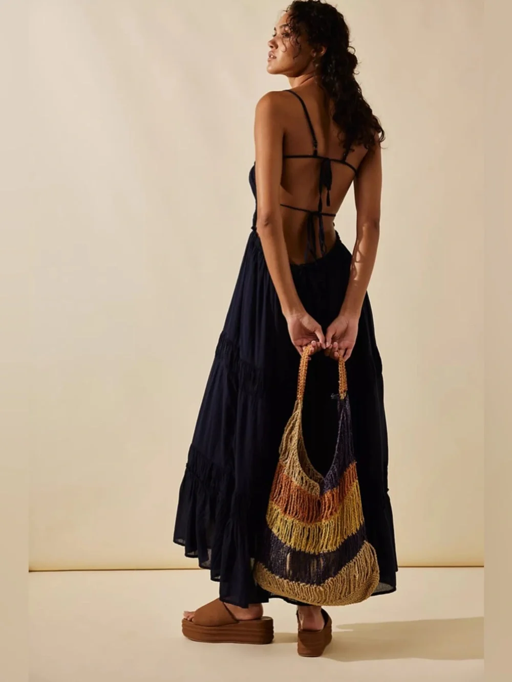 𝓯𝓹 Free People ~  Taking Sides Maxi Dress - Picture 4 of 17